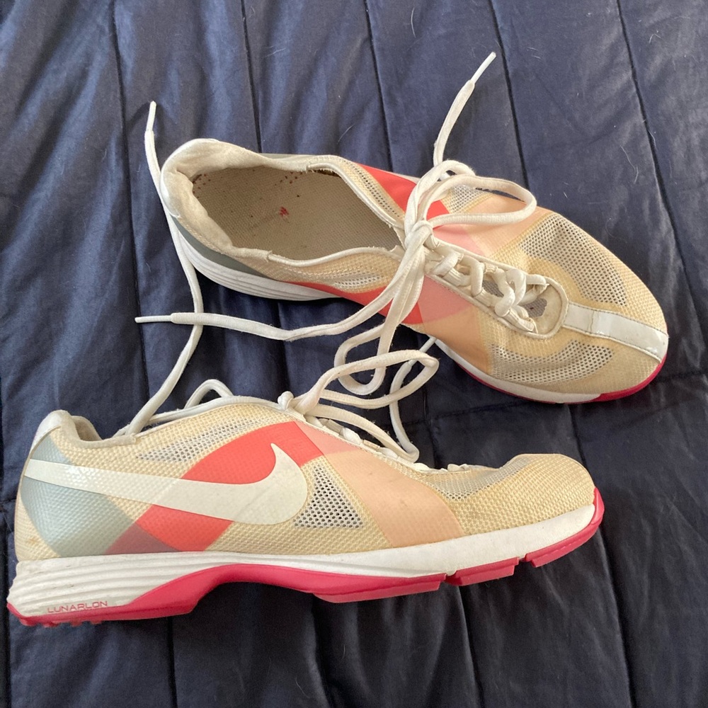 Women’s Nike Golf Shoes Pink White 7.5